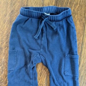H&M 1.5-2T Boys Navy Blue sweatpants with side pockets
